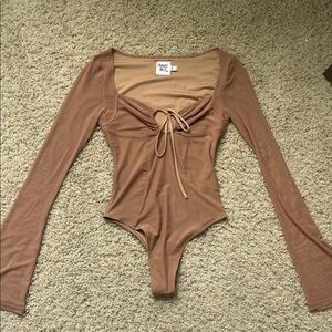 Princess Polly Tan Long Sleeve Kids Bodysuit
